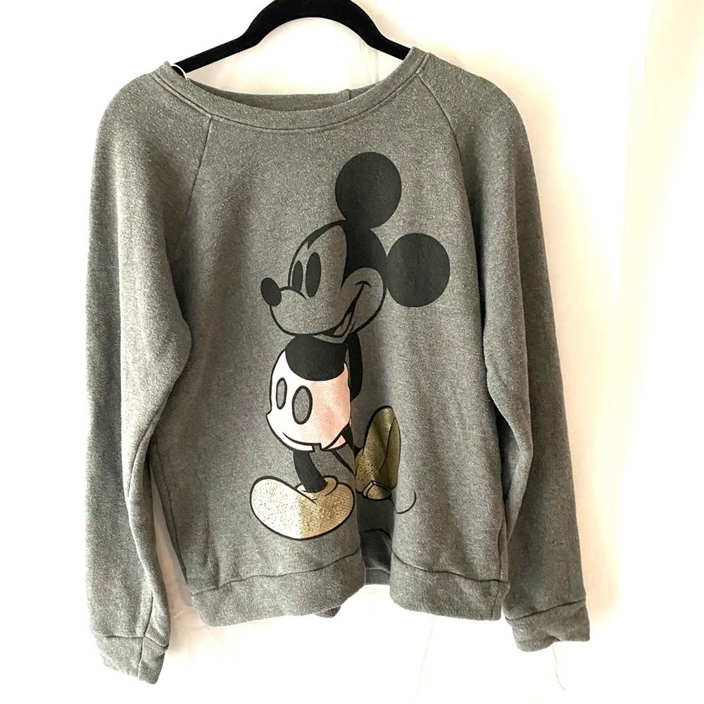 Disney Mickey Mouse Sweatshirt gray classic SZ S. Worn